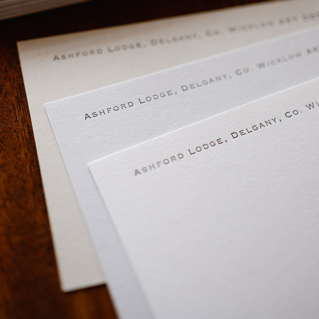 Personalised Correspondence Cards with Tissue Lined Envelopes