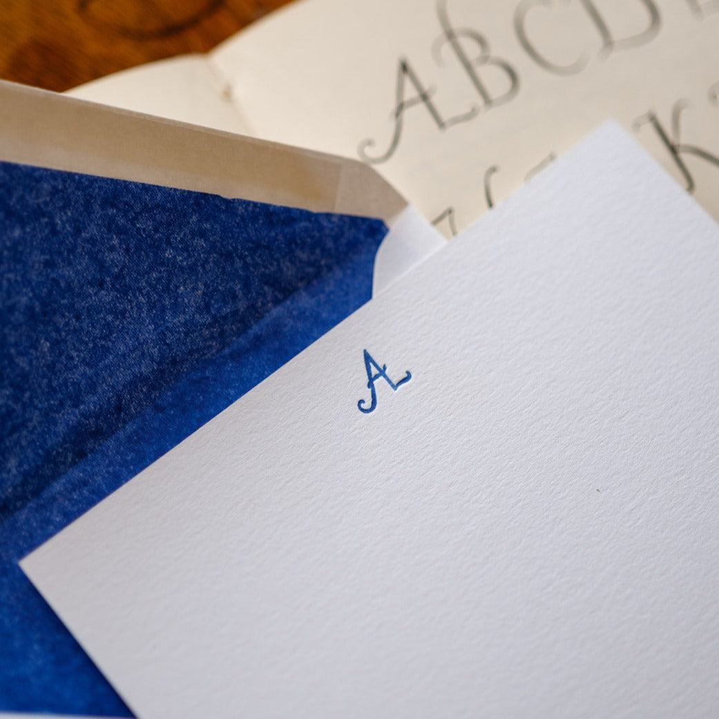 Initial Cards - Featuring a Single Deeply Imprinted Initial – Plunkett ...